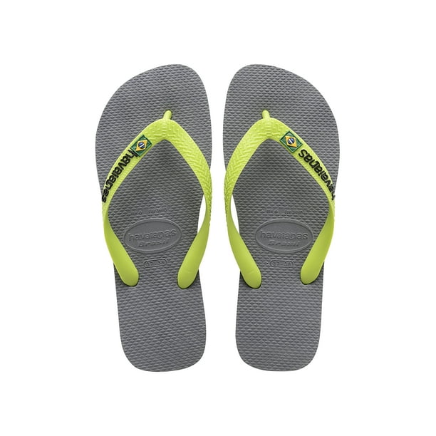 Havaianas Brasil Logo Flip Flops Thong Sandals Unisex Kids Summer Shoes 4